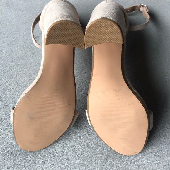 Steve Madden ~ Carrson ~ Block Heel Sandal ~ Ladies Size 8.5 ~ Blush Pink Suede - Picture 5 of 15